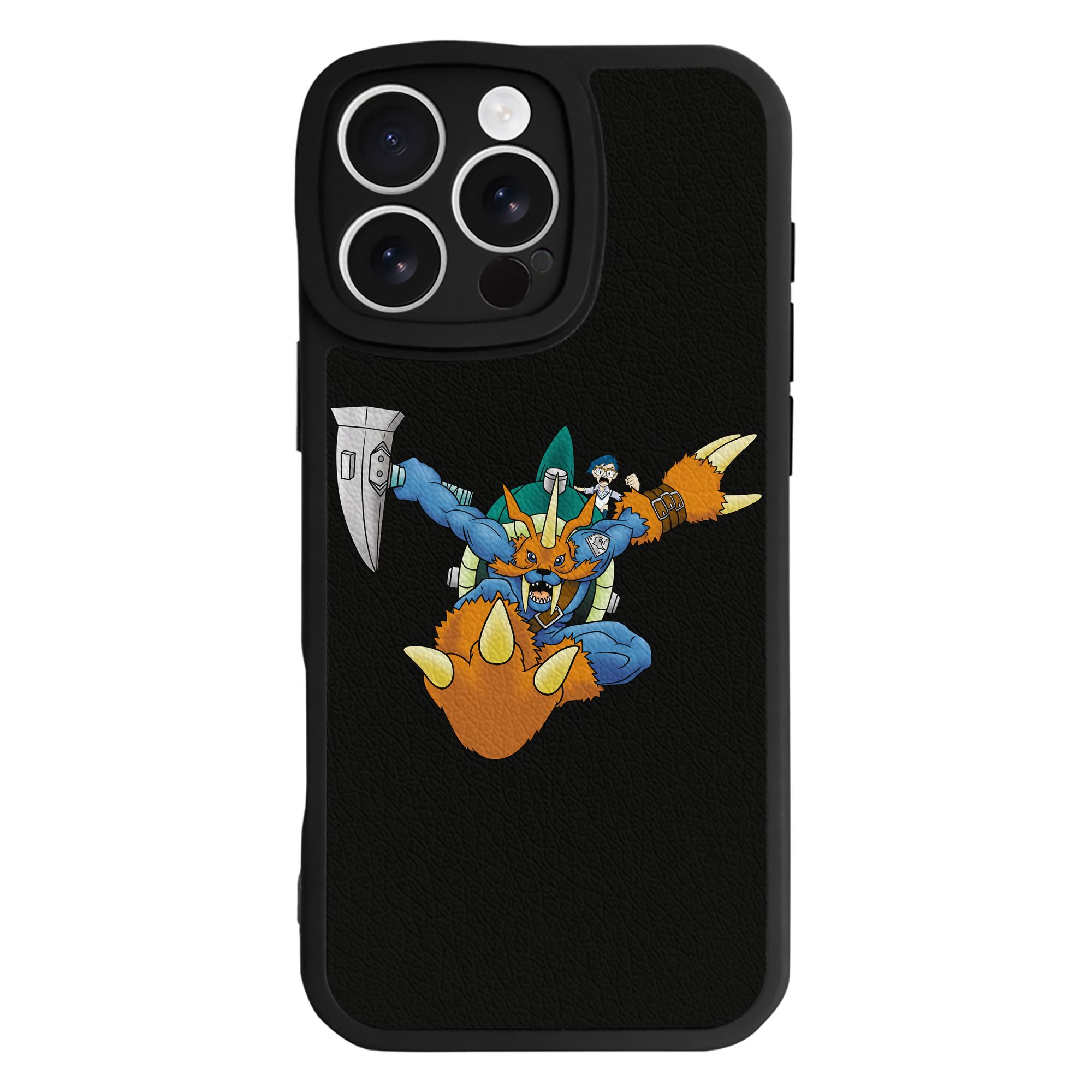 （画像用） Digimon デジタルモンスター/デジモン 【iPhone 16シリーズ対応】シリコンスマホケース（レザー調） 材質：シリコン